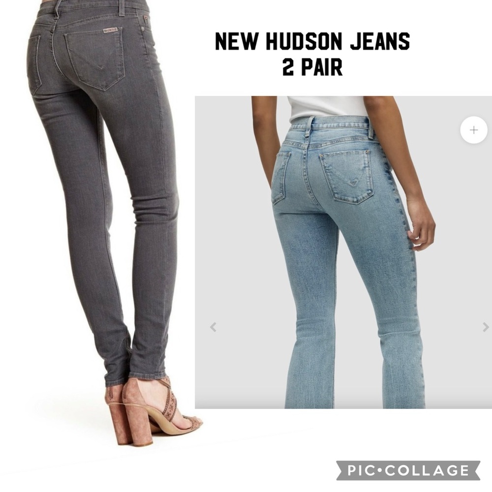 2 PAIRS HUDSON JEANS NEW WITH TAGS 29
